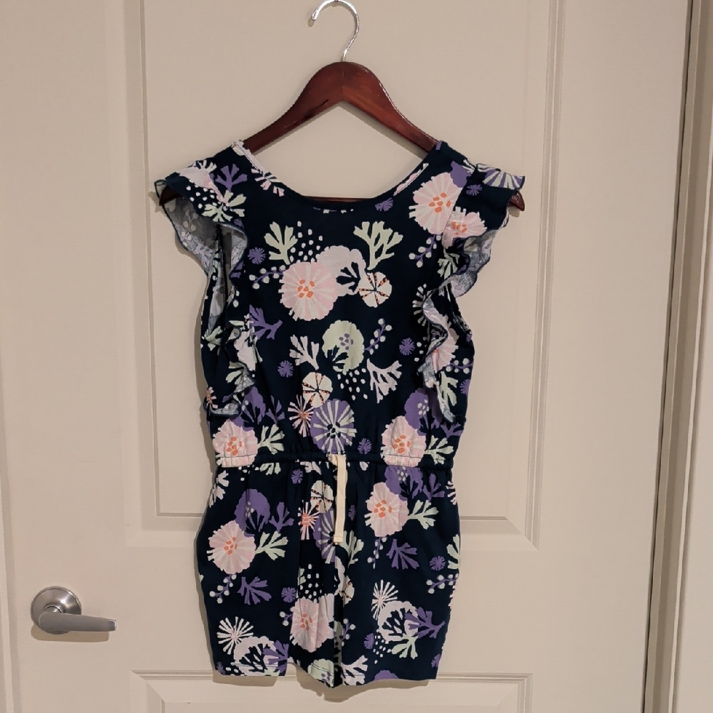 Tea Collection Navy Floral Kids Romper